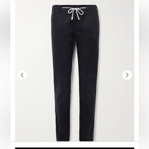 Eleventy Black men lana wool pants made in Italy